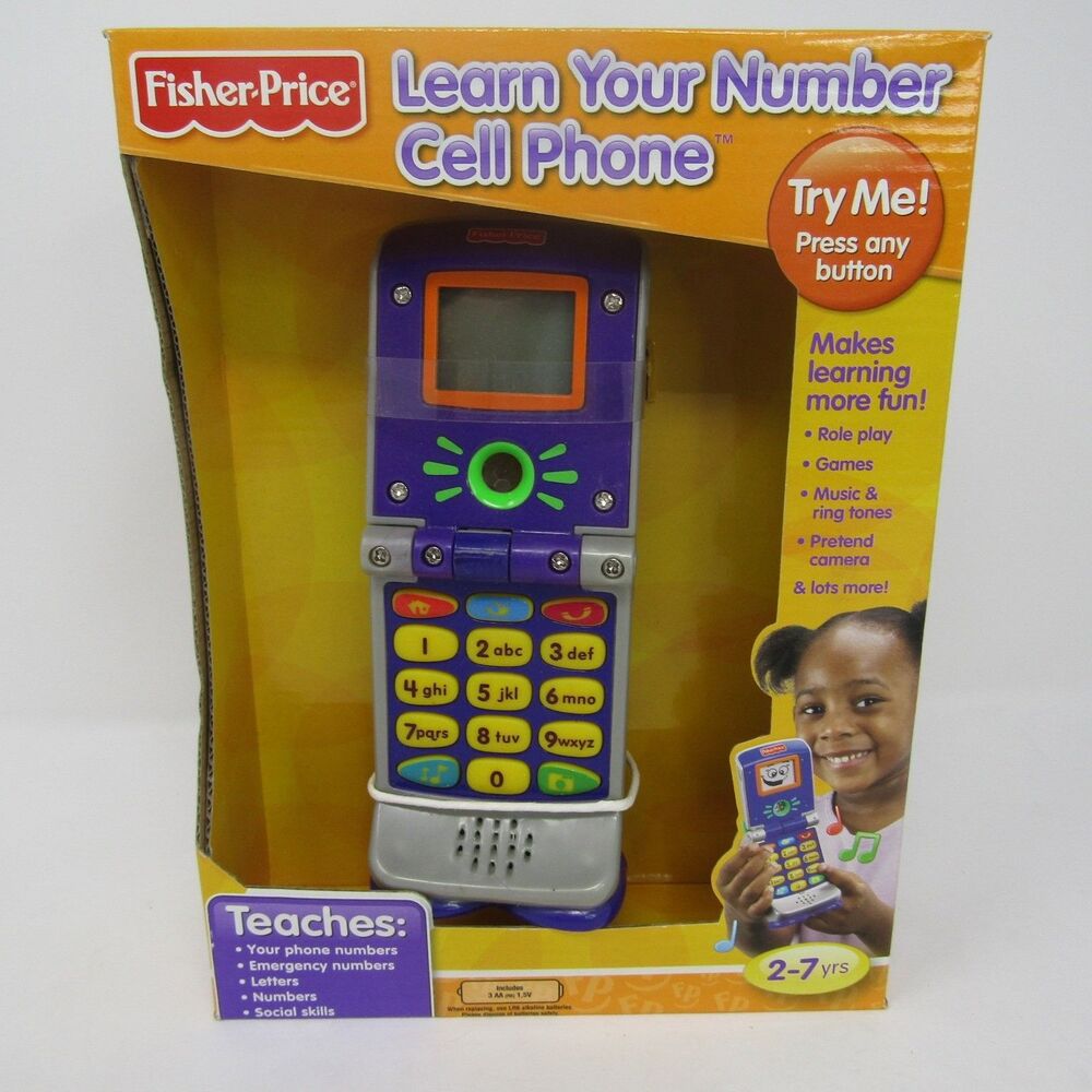 Fisher-Price Learn Your Number Cell Phone Electronic Learning Toy Kids NEW 2010